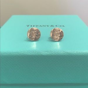 Tiffany & Co. Sterling Silver Notes Earrings